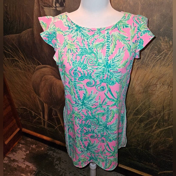Lilly Pultizer Romper Shorts Dress 8 NWOT - Picture 2 of 13